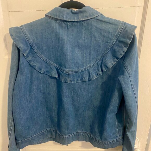 Vero Moda Ruffle Demin Jacket - Picture 2 of 10